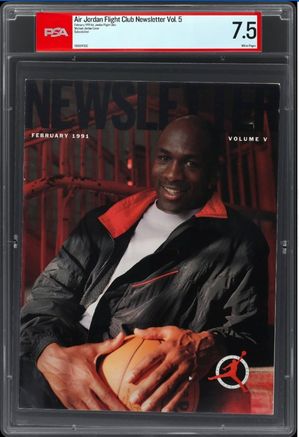 Feb. 1991 Air Jordan Flight Club Newsletter Vol. 5 front