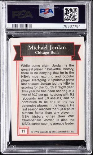 1991 Legends Magazine Insert #11 &middot; Silver back