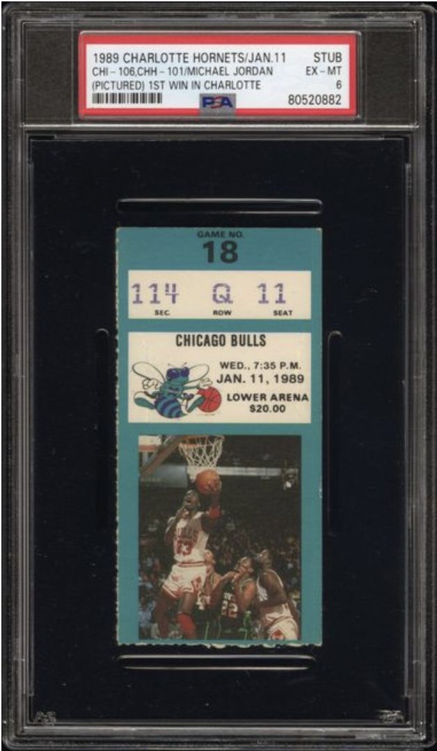 January 11, 1989 – Bulls vs Hornets front