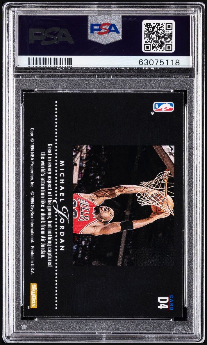 1993-94 SkyBox Premium Dynamic Dunks #D4 — Back