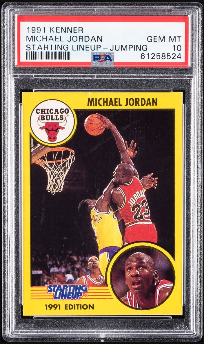 1991 Kenner Starting Lineup Michael Jordan (Jumping) &mdash; Front