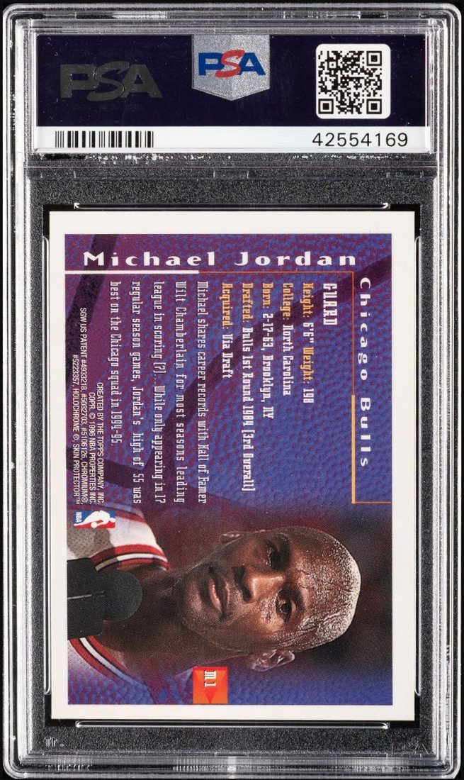 1995 Finest Mystery Borderless Refractor #M1 — Back