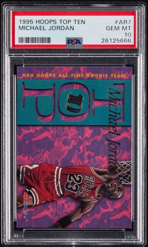 1995-96 Hoops Top Ten #AR7 front
